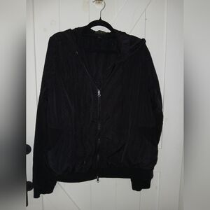 Forever 21 Women's Black Windbreaker Jacket